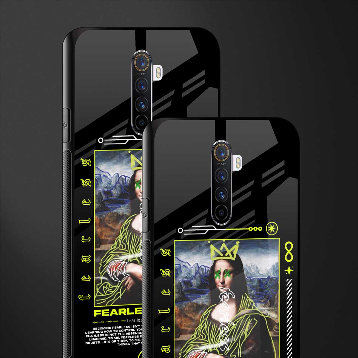 fearless mona lisa glass case for realme x2 pro image-2