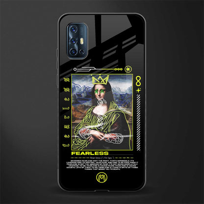 fearless mona lisa glass case for vivo v17 image
