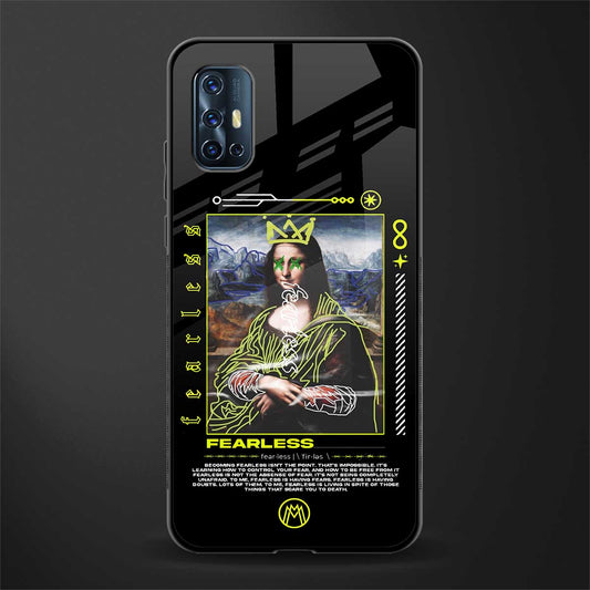 fearless mona lisa glass case for vivo v17 image