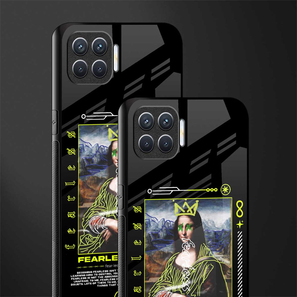 fearless mona lisa glass case for oppo f17 image-2