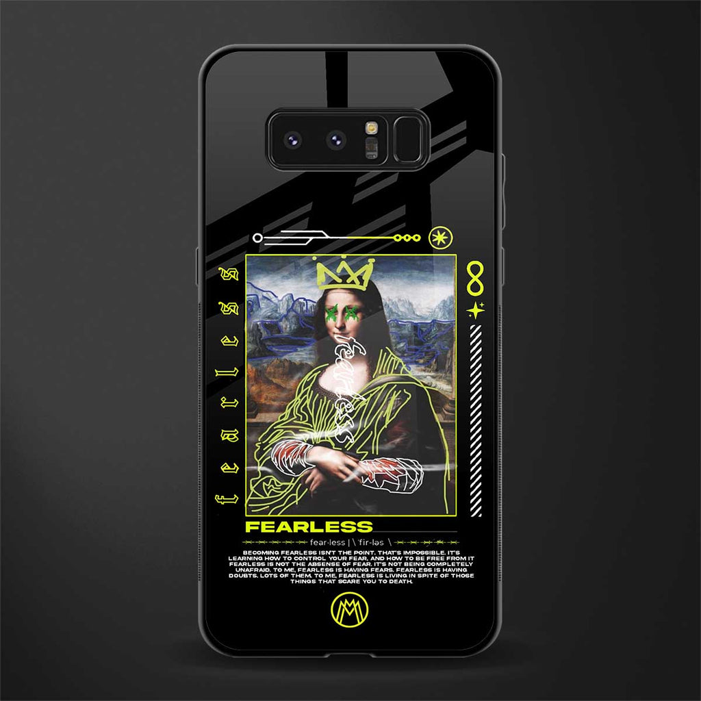 fearless mona lisa glass case for samsung galaxy note 8 image