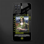 fearless mona lisa glass case for oppo f19 pro image