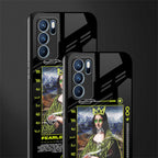 fearless mona lisa glass case for oppo reno6 pro 5g image-2