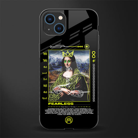 fearless mona lisa glass case for iphone 13 image