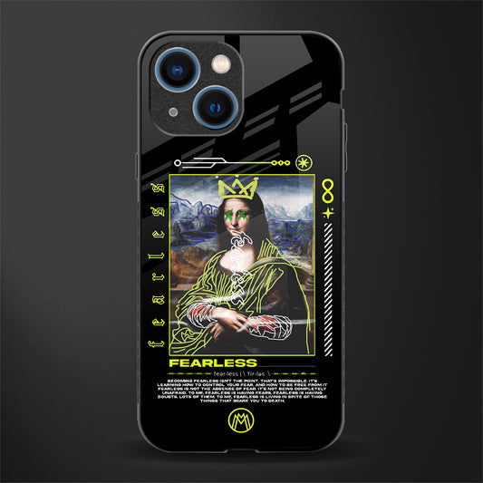 fearless mona lisa glass case for iphone 13 mini image