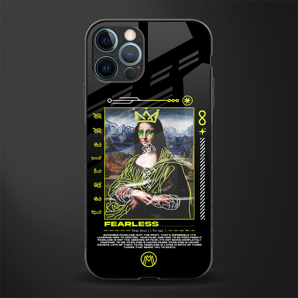 fearless mona lisa glass case for iphone 12 pro max image