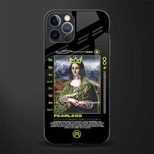 fearless mona lisa glass case for iphone 12 pro max image