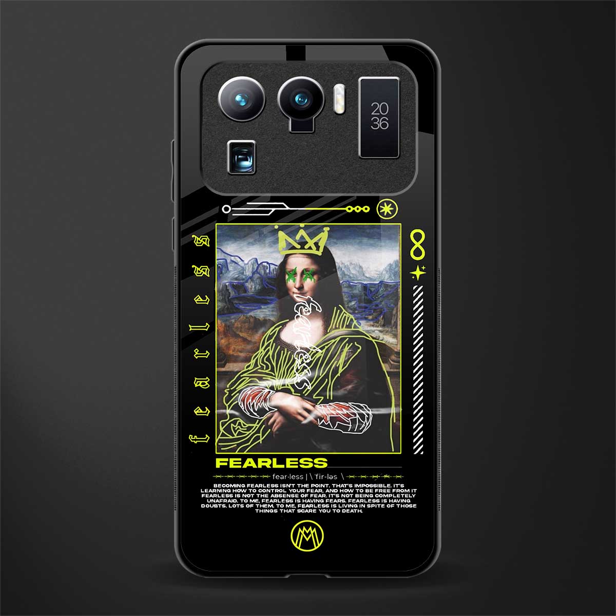 fearless mona lisa glass case for mi 11 ultra 5g image