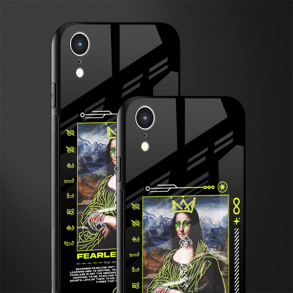 fearless mona lisa glass case for iphone xr image-2