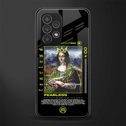 fearless mona lisa back phone cover | glass case for samsung galaxy a23
