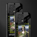 fearless mona lisa back phone cover | glass case for samsung galaxy a73 5g