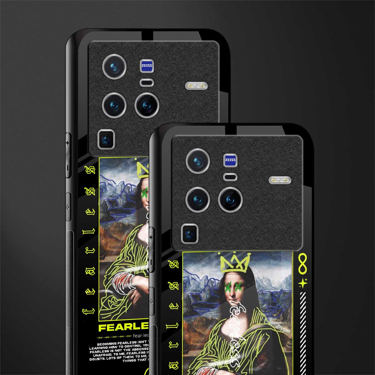 fearless mona lisa glass case for vivo x80 pro 5g image-2