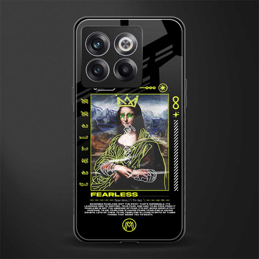fearless mona lisa back phone cover | glass case for oneplus 10t