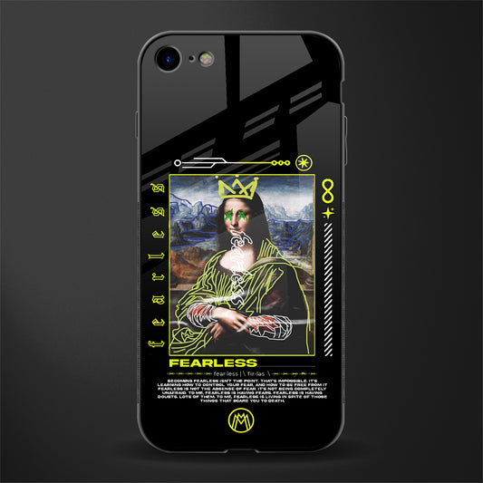 fearless mona lisa glass case for iphone 8 image