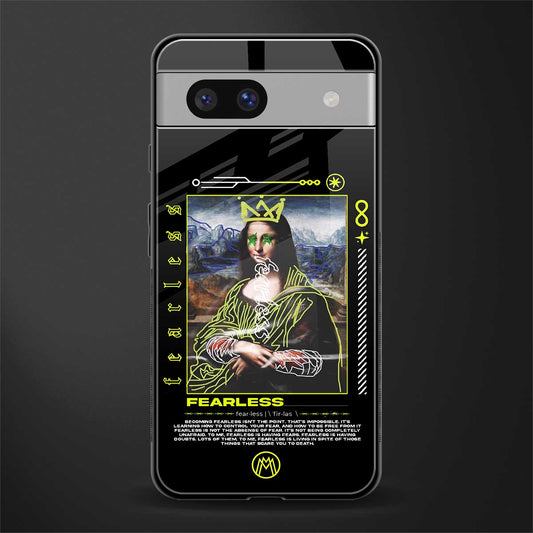 fearless mona lisa back phone cover | glass case for Google Pixel 7A