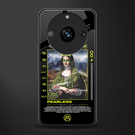 fearless mona lisa back phone cover | glass case for realme 11 pro 5g