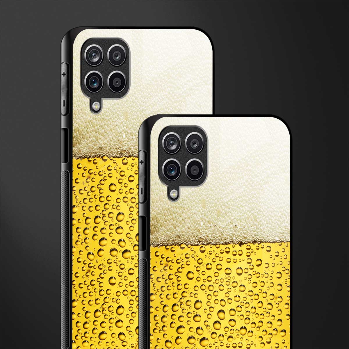 fizzy beer back phone cover | glass case for samsung galaxy a22 4g