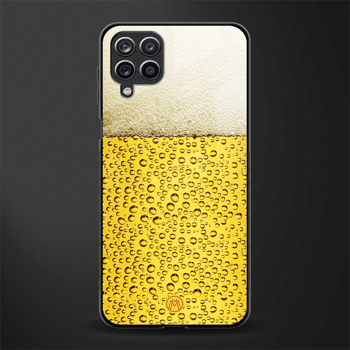 fizzy beer back phone cover | glass case for samsung galaxy a22 4g