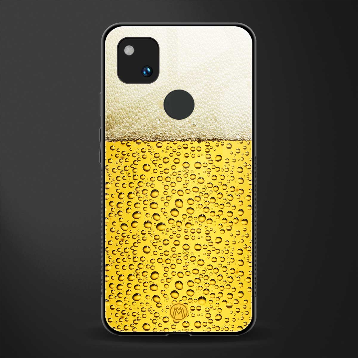 fizzy beer back phone cover | glass case for google pixel 4a 4g