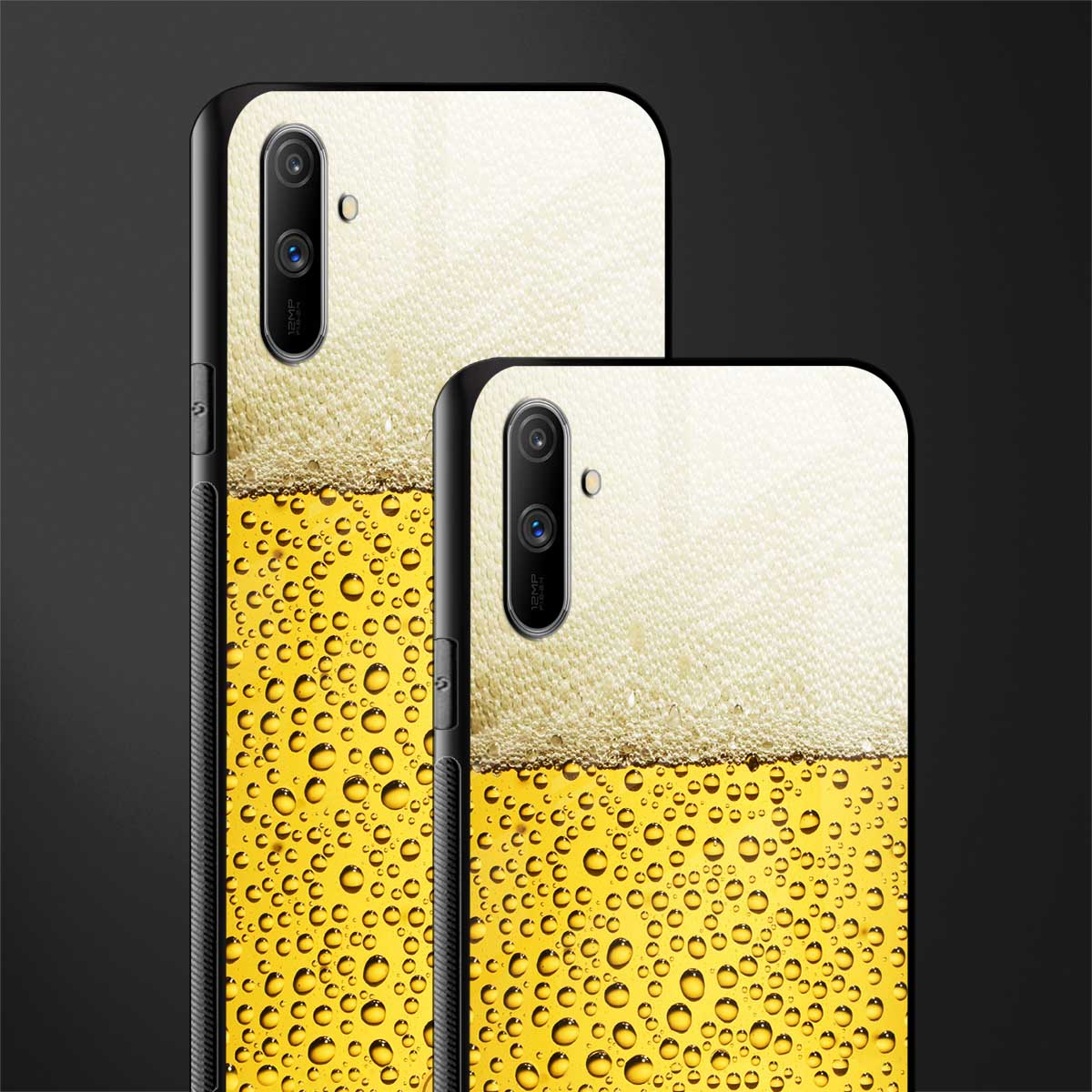 fizzy beer glass case for realme c3 image-2