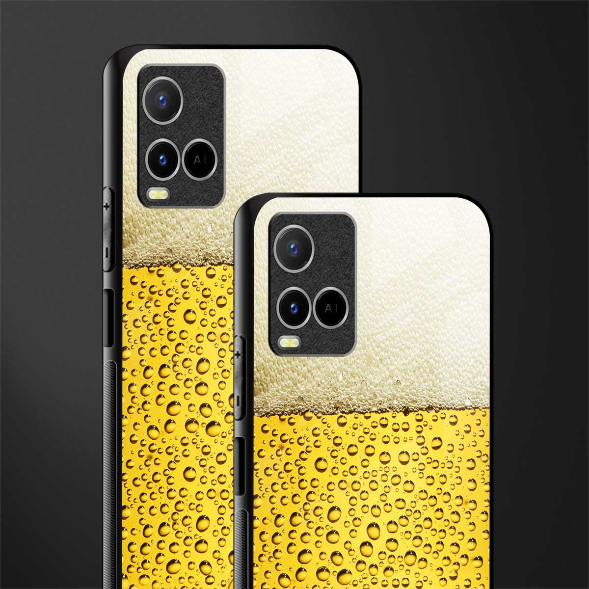 fizzy beer glass case for vivo y21 image-2