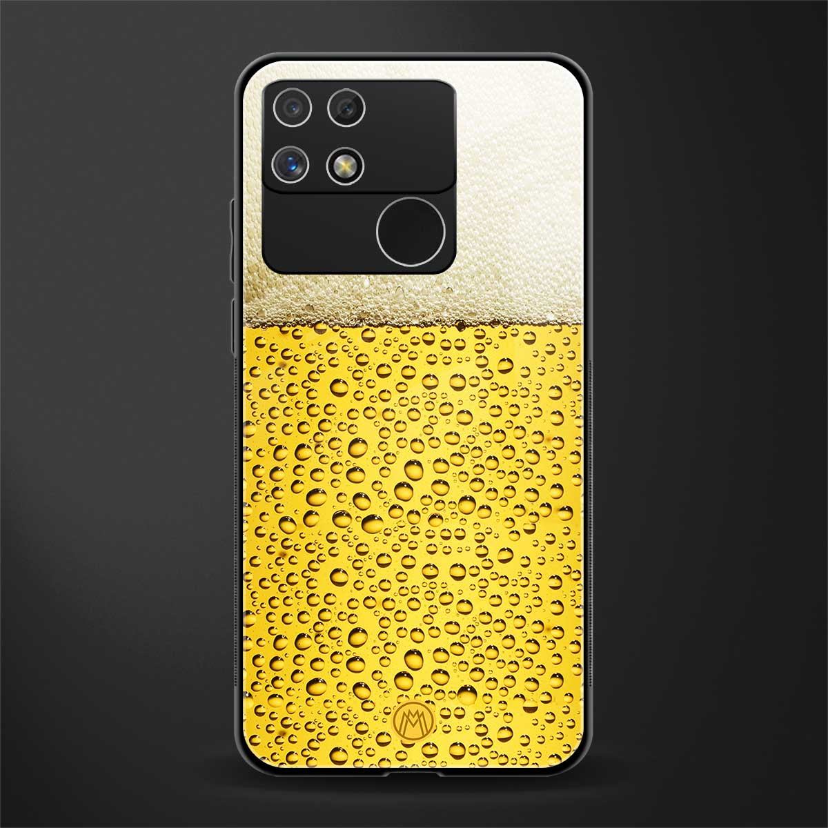 fizzy beer back phone cover | glass case for realme narzo 50a