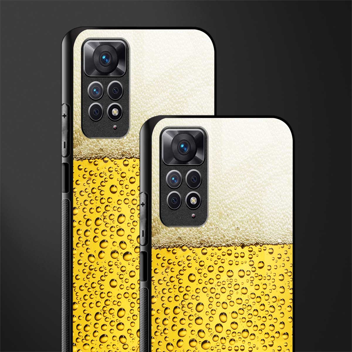 fizzy beer back phone cover | glass case for redmi note 11 pro plus 4g/5g