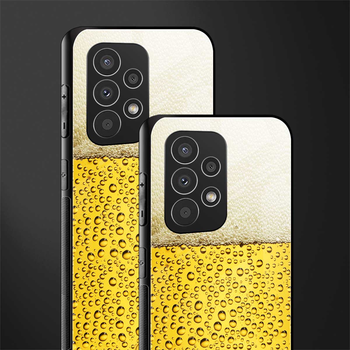 fizzy beer back phone cover | glass case for samsung galaxy a73 5g