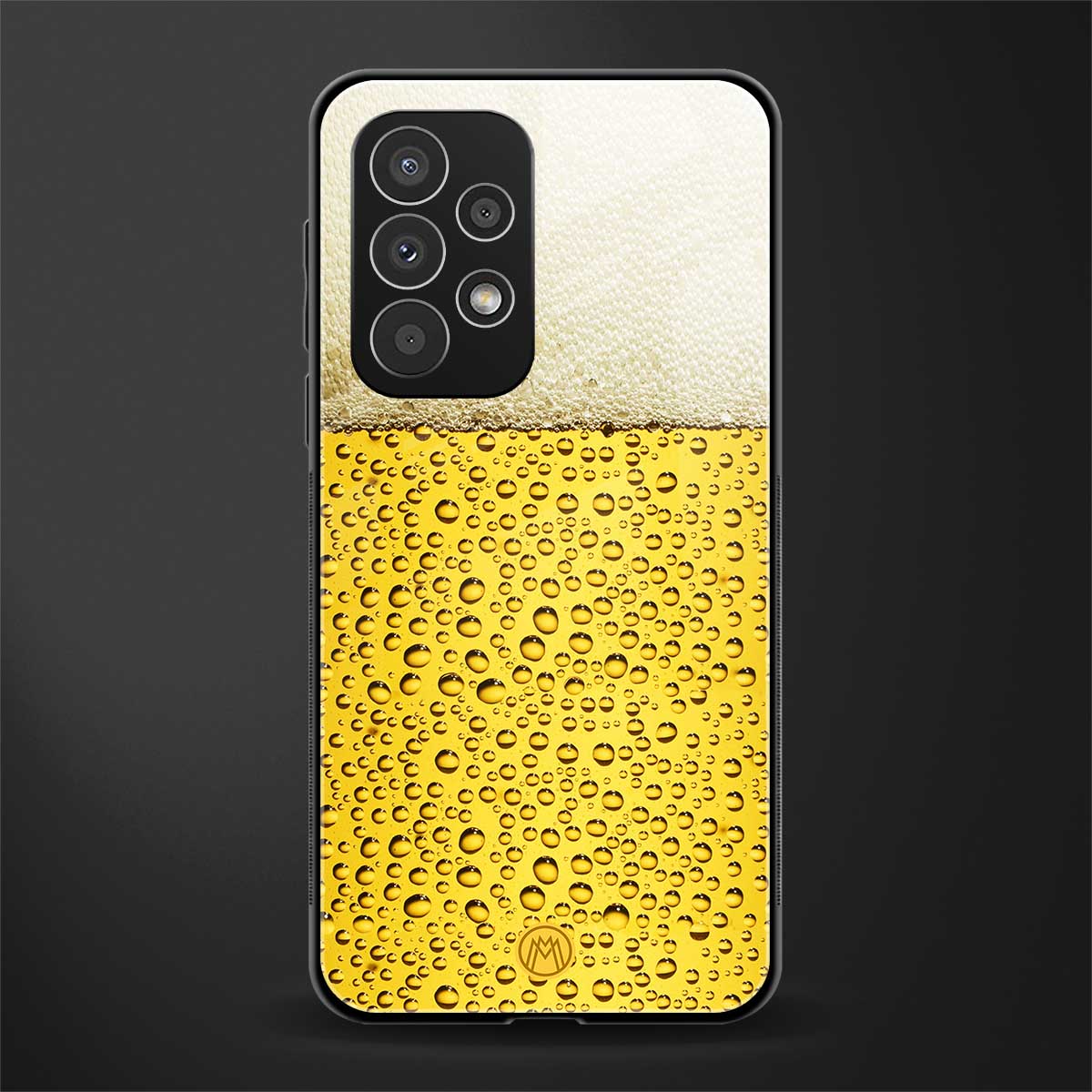 fizzy beer back phone cover | glass case for samsung galaxy a73 5g