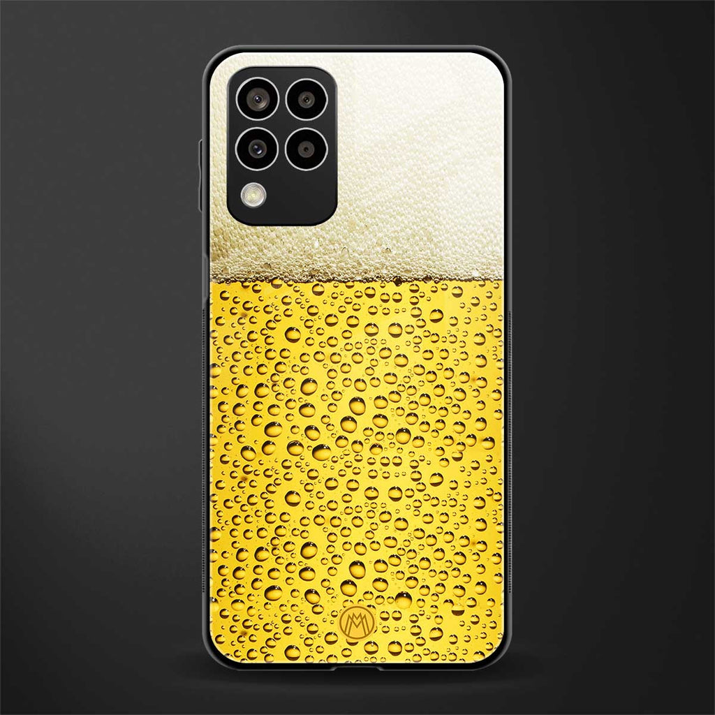 fizzy beer back phone cover | glass case for samsung galaxy m33 5g