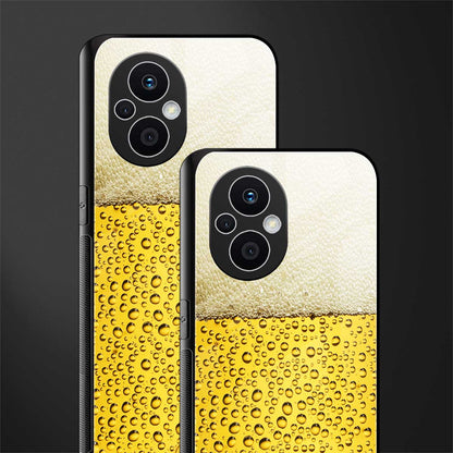 fizzy beer back phone cover | glass case for oppo f21 pro 5g