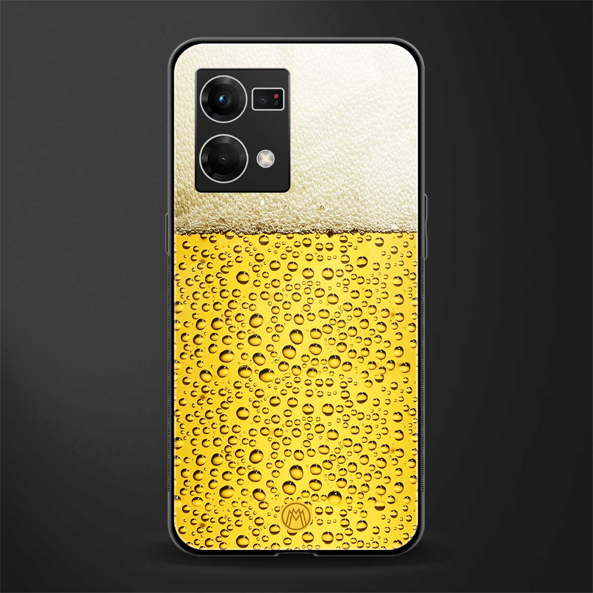 fizzy beer back phone cover | glass case for oppo f21 pro 4g