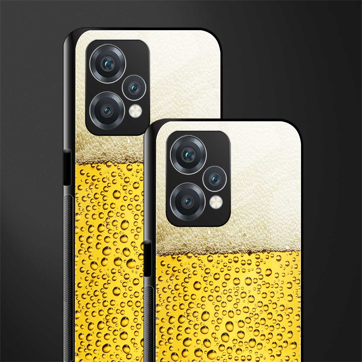 fizzy beer back phone cover | glass case for oneplus nord ce 2 lite 5g