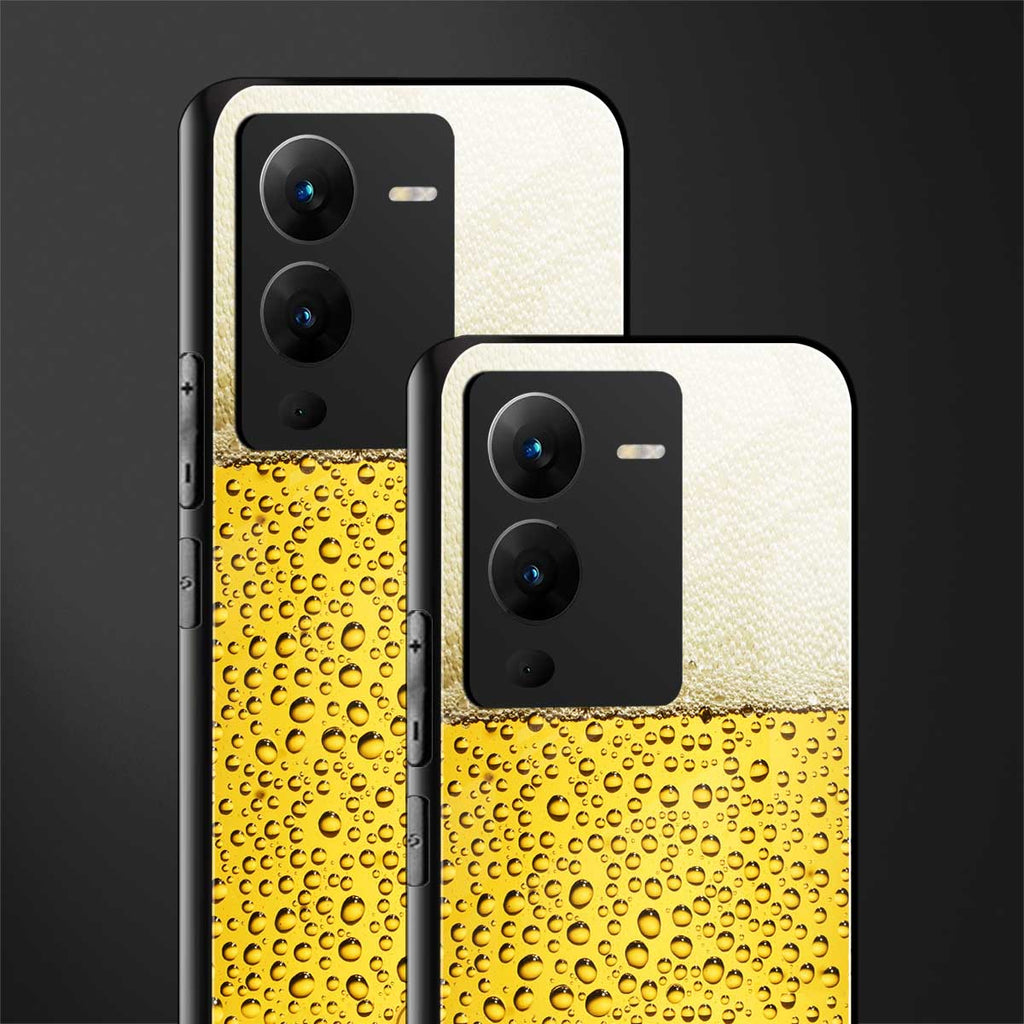 fizzy beer back phone cover | glass case for vivo v25 pro 5g