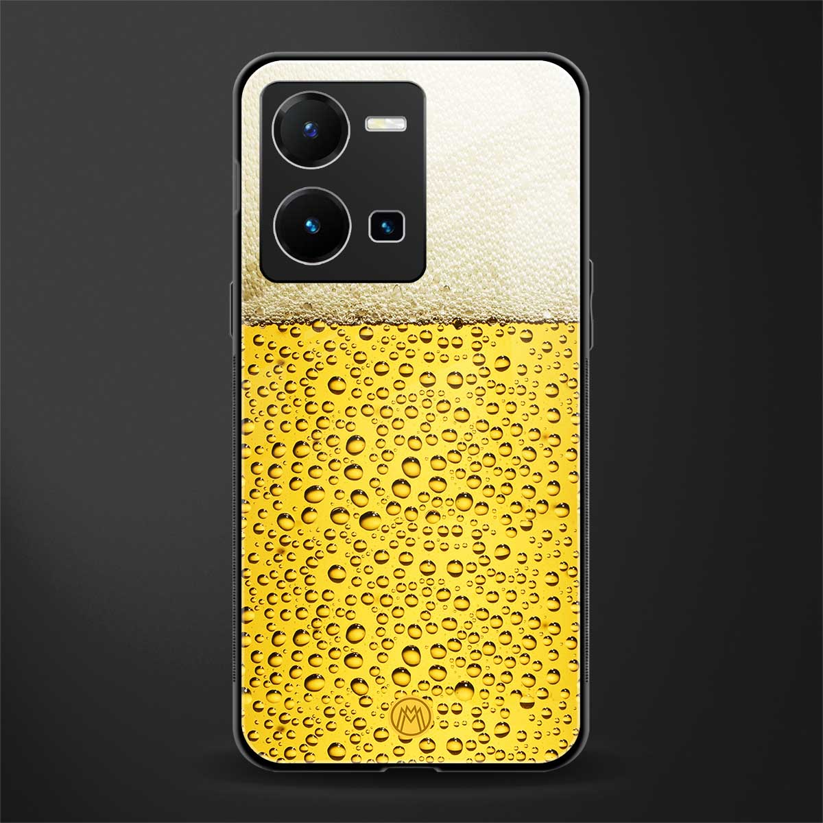 fizzy beer back phone cover | glass case for vivo y35 4g