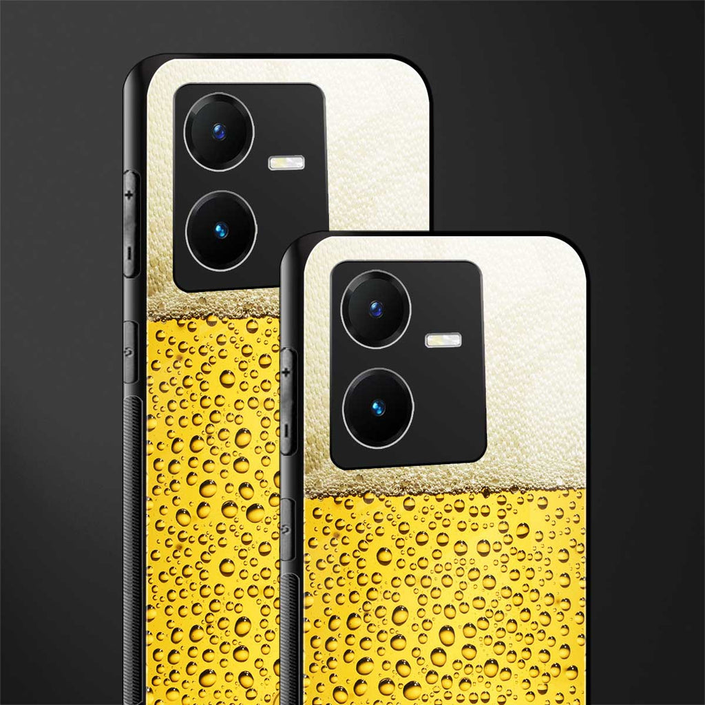 fizzy beer back phone cover | glass case for vivo y22