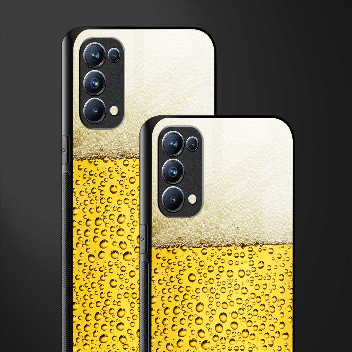 fizzy beer back phone cover | glass case for oppo reno 5