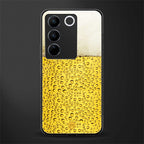 fizzy beer back phone cover | glass case for vivo v27 pro 5g