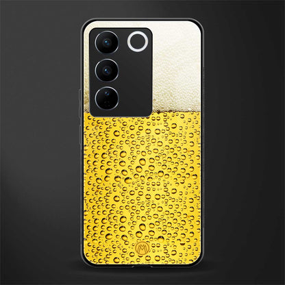 fizzy beer back phone cover | glass case for vivo v27 pro 5g