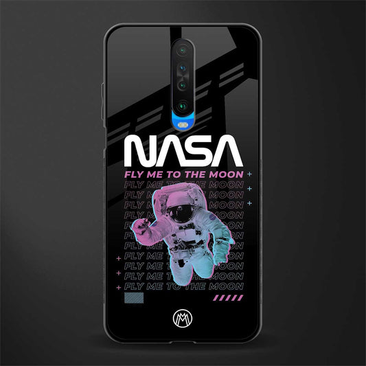 fly me to the moon glass case for poco x2 image