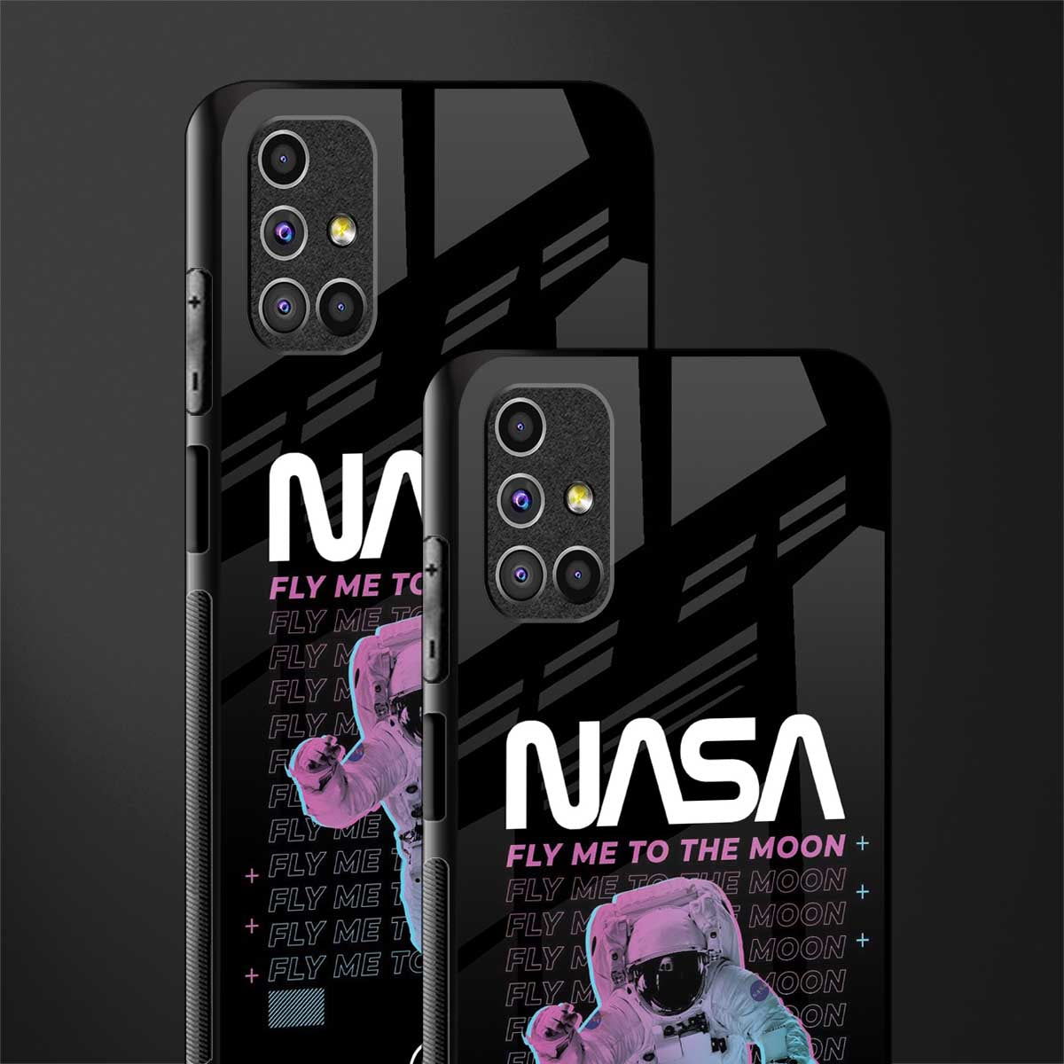 fly me to the moon glass case for samsung galaxy m51 image-2
