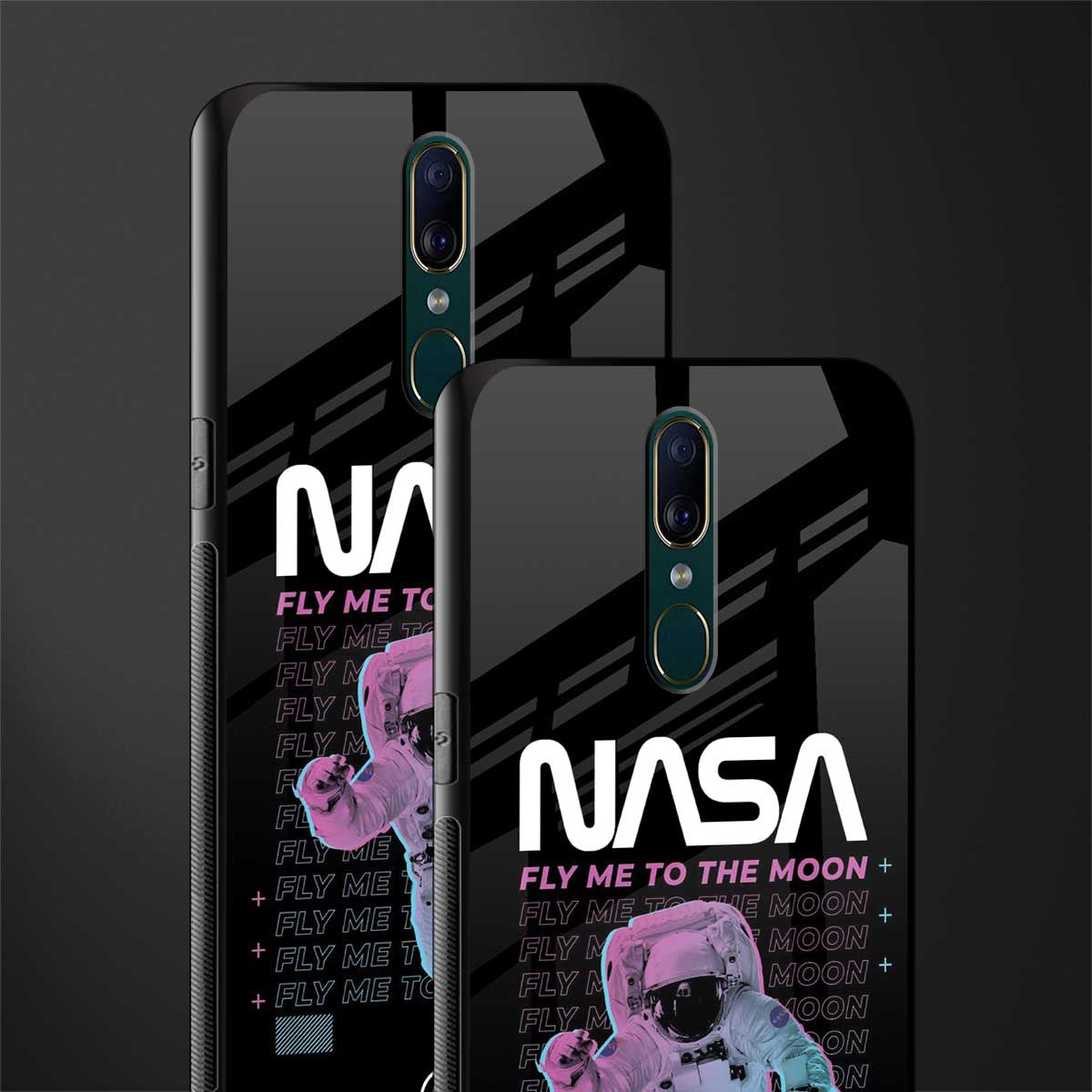 fly me to the moon glass case for oppo a9 image-2