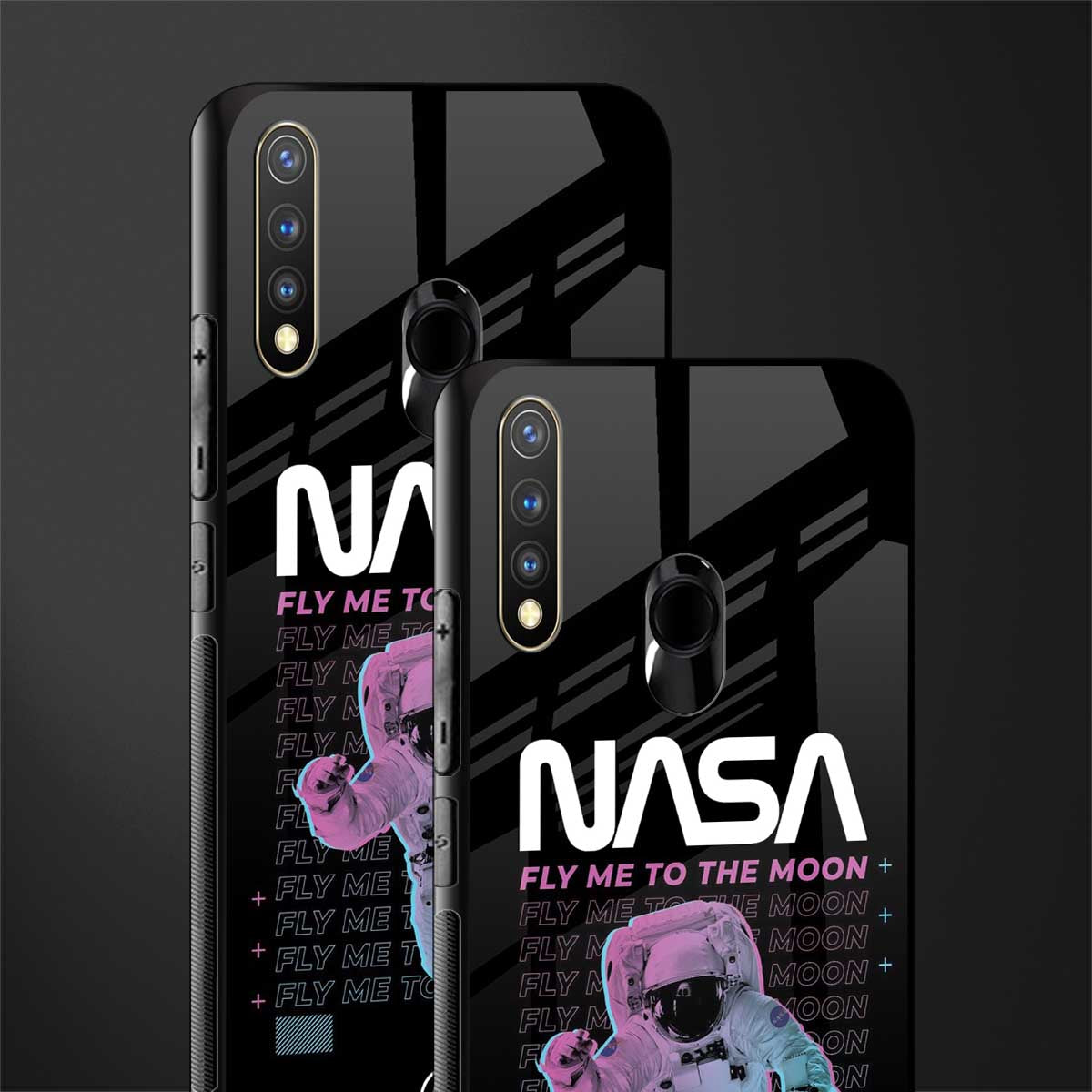 fly me to the moon glass case for vivo u20 image-2