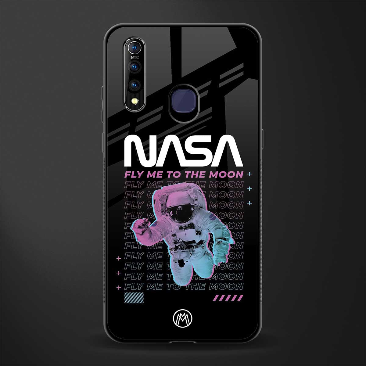 fly me to the moon glass case for vivo z1 pro image