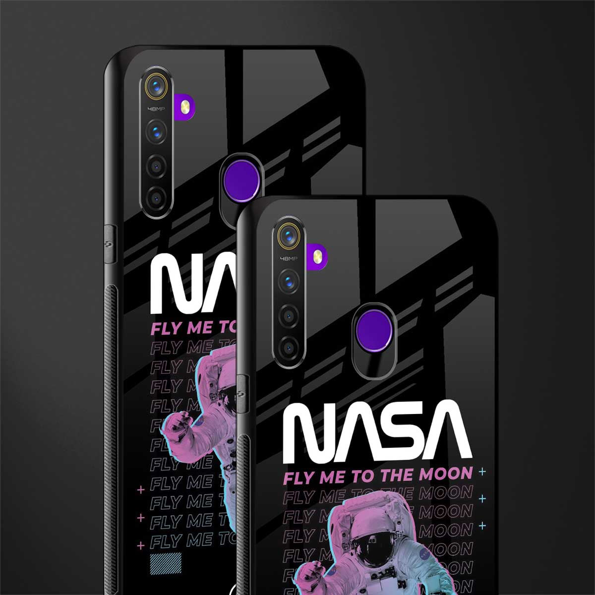fly me to the moon glass case for realme 5 image-2