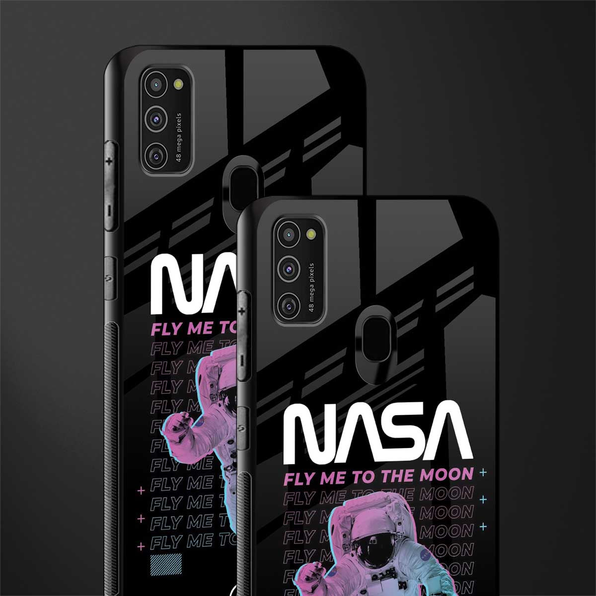 fly me to the moon glass case for samsung galaxy m21 image-2