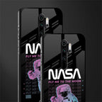 fly me to the moon glass case for redmi note 8 pro image-2