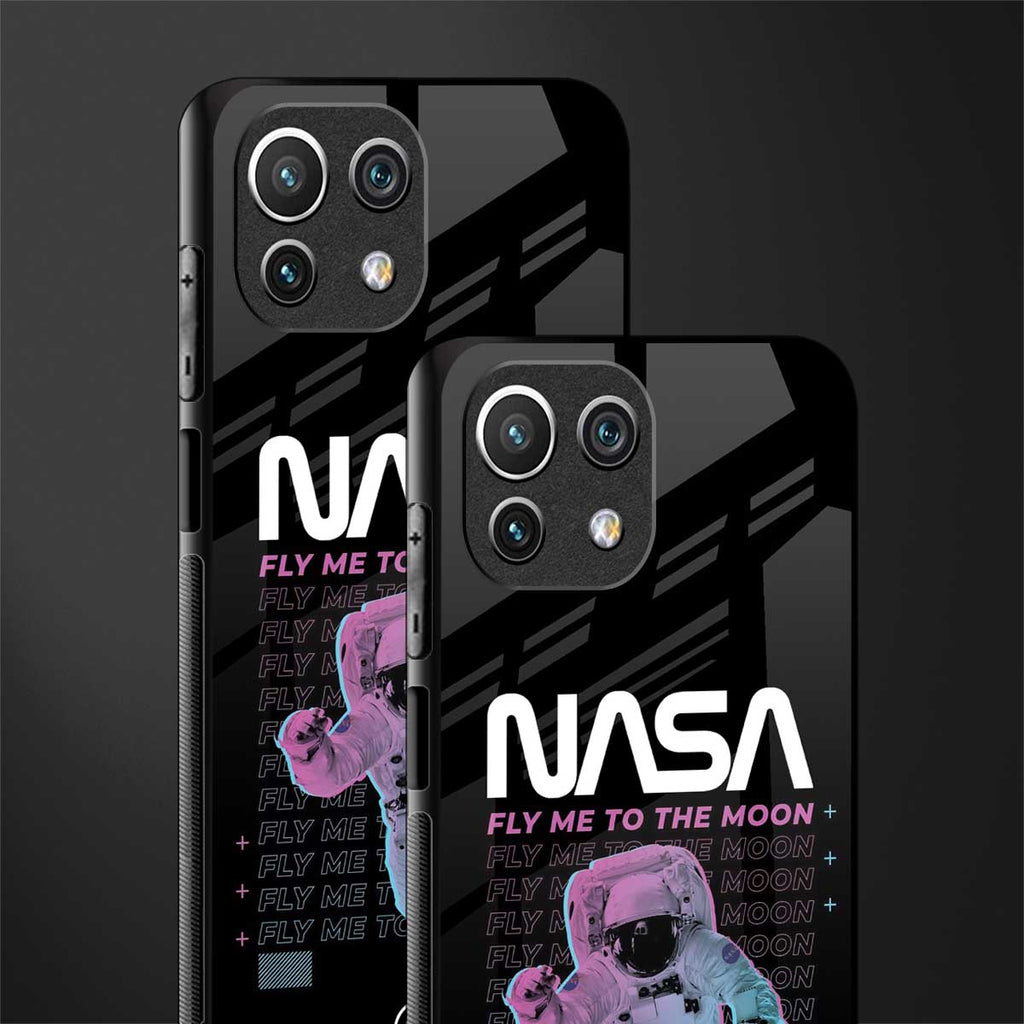 fly me to the moon glass case for mi 11 lite image-2