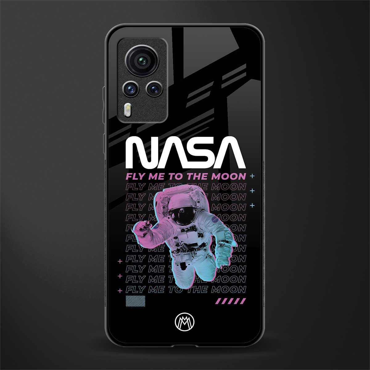 fly me to the moon glass case for vivo x60 pro image