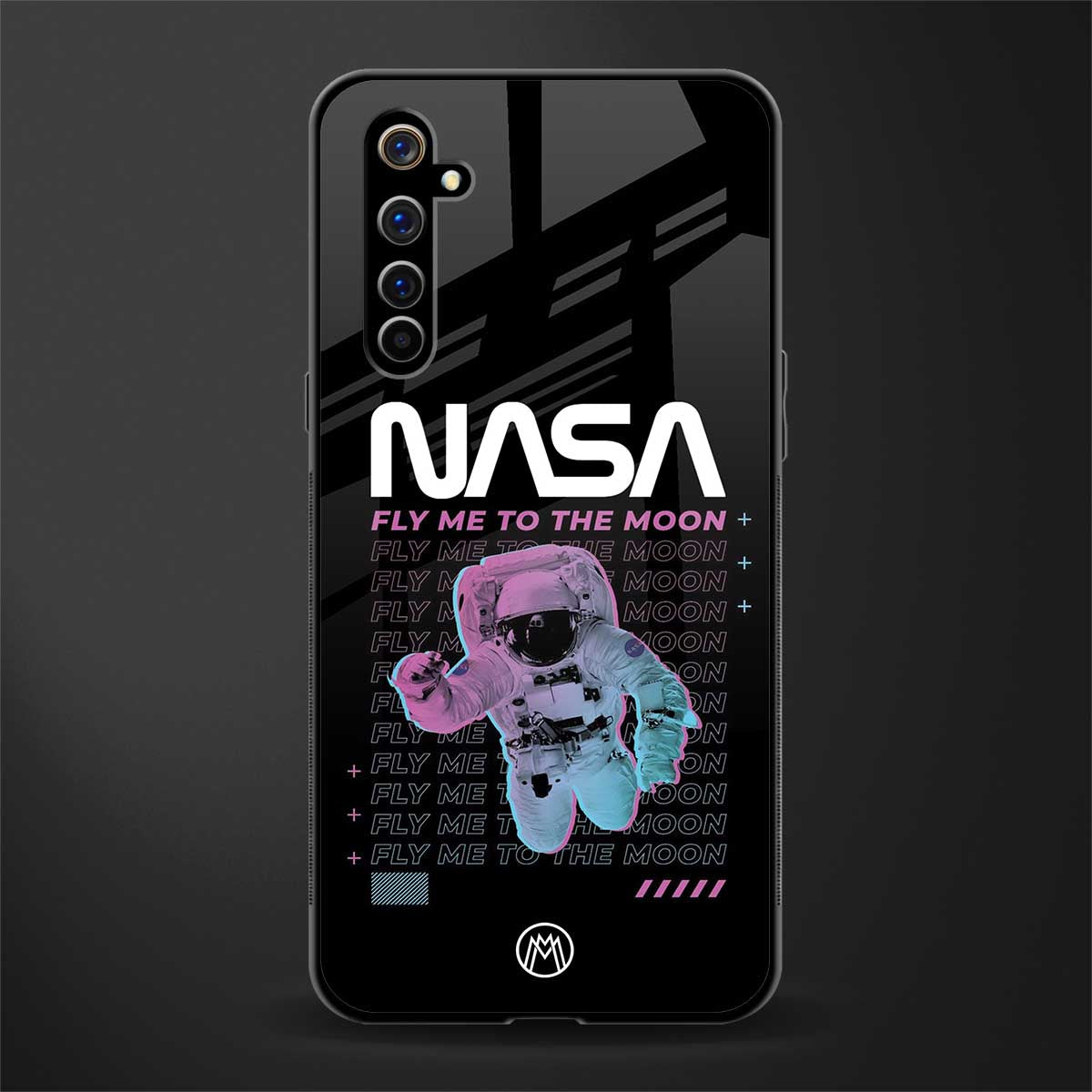 fly me to the moon glass case for realme x50 pro image
